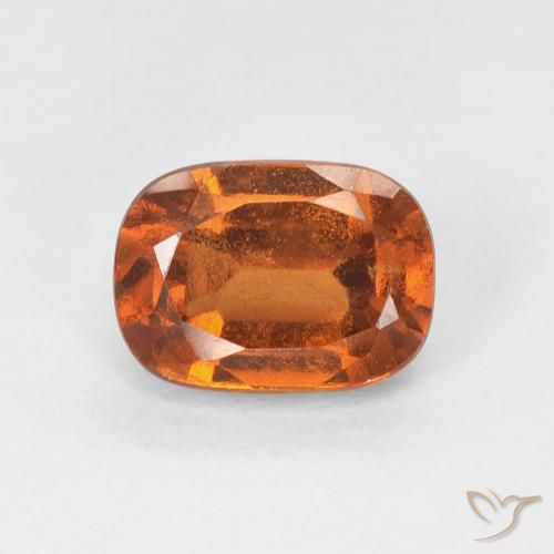 1.35ct Natural Laranja Profundo granada hessonita, Almofada, VS