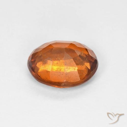 granada hessonita Laranja Profundo Natural 1.71ct, oval, VS