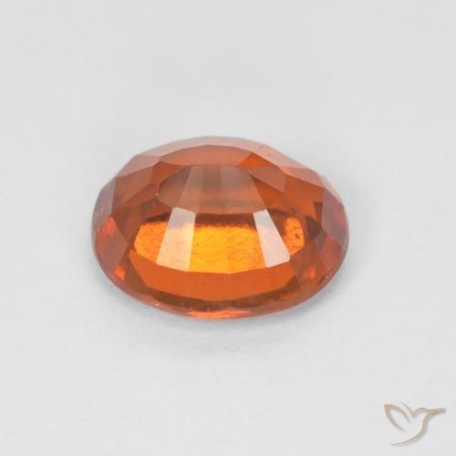 granada hessonita Medium Dark-Orange Natural 1.74ct, oval, VS