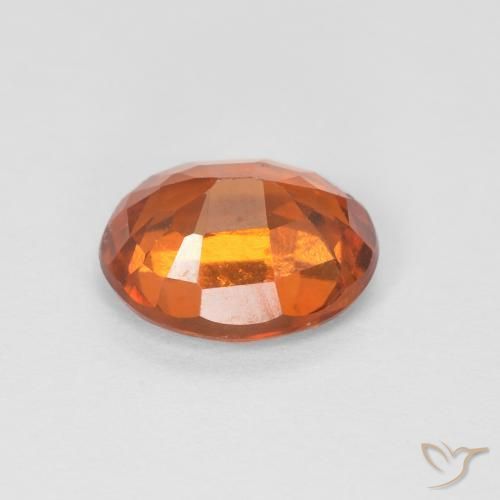 granada hessonita Laranja Profundo Natural 1.56ct, oval, VS
