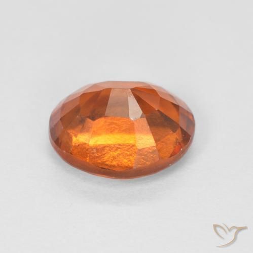 granada hessonita Medium Dark-Orange Natural 1.51ct, oval, VS