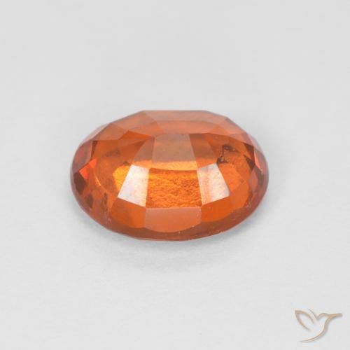 granada hessonita fogo laranja Natural 1.65ct, oval, VS