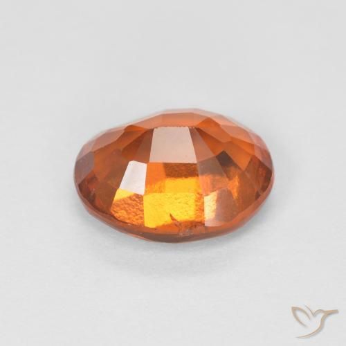 granada hessonita Laranja Profundo Natural 1.43ct, oval, VVS