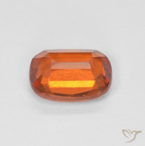 granada hessonita Laranja Médio Natural 1.58ct, Almofada, VS-SI