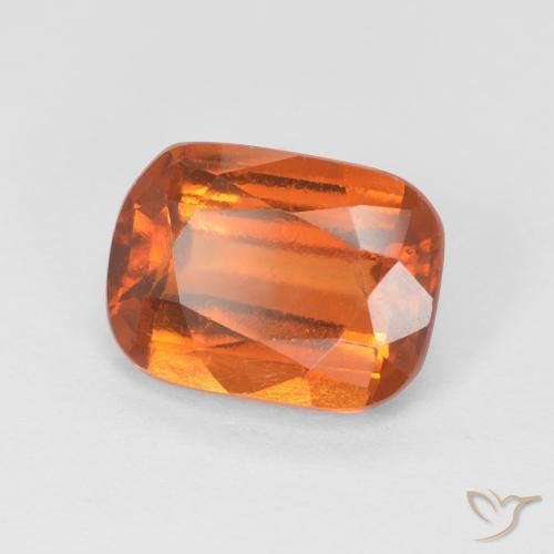 granada hessonita Laranja Médio Natural 2.64ct, Almofada, VS