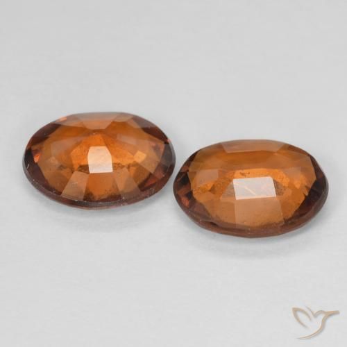 Pedras preciosas de granada hessonita Laranja Profundo natural de 2.93 ct, oval, VS-SI