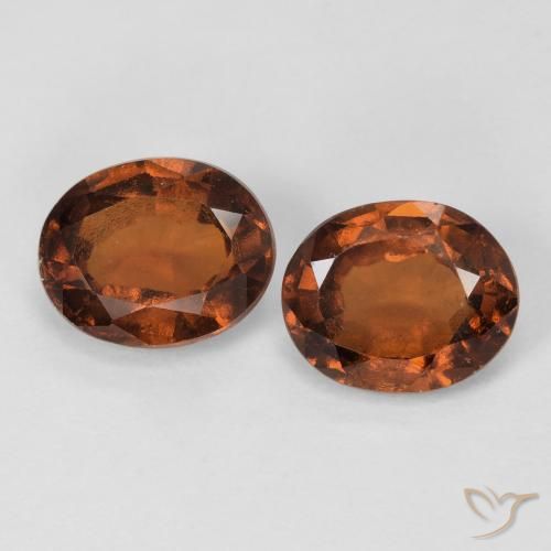 Pedras preciosas de granada hessonita Laranja Profundo natural de 2.88 ct, oval, VS-SI