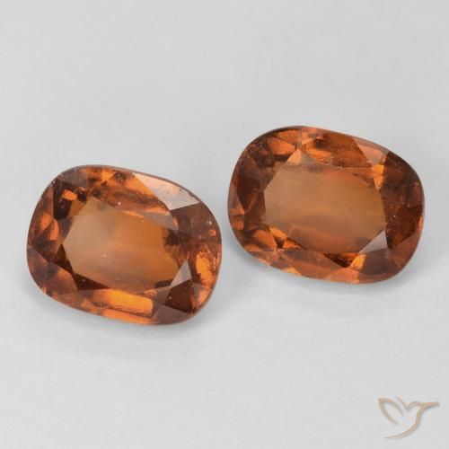 Pedras preciosas de granada hessonita Laranja Profundo natural de 3.60 ct, Almofada, VS-SI