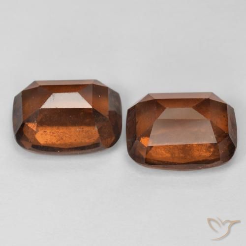 Pedras preciosas de granada hessonita âmbar laranja natural de 6.08 ct, Almofada, VS-SI