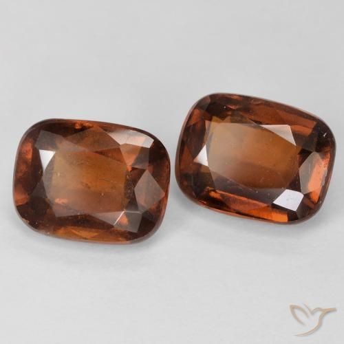 Pedras preciosas de granada hessonita Laranja Profundo natural de 5.38 ct, Almofada, VS-SI