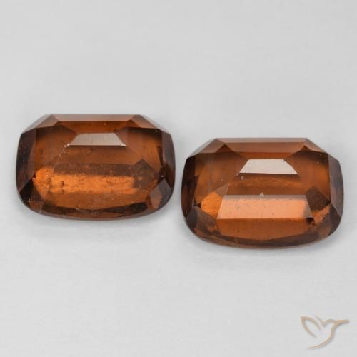 Pedras preciosas de granada hessonita Laranja Profundo natural de 5.38 ct, Almofada, VS-SI