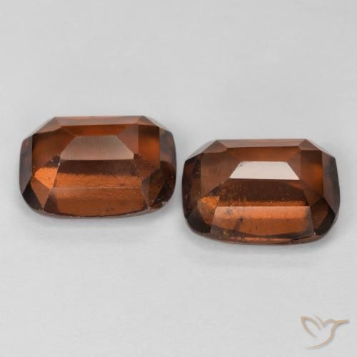Pedras preciosas de granada hessonita Laranja Profundo natural de 5.17 ct, Almofada, VS-SI