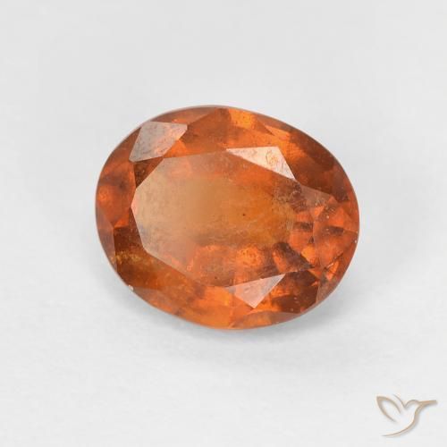 granada hessonita Laranja Profundo Natural 1.45ct, oval, VS-SI