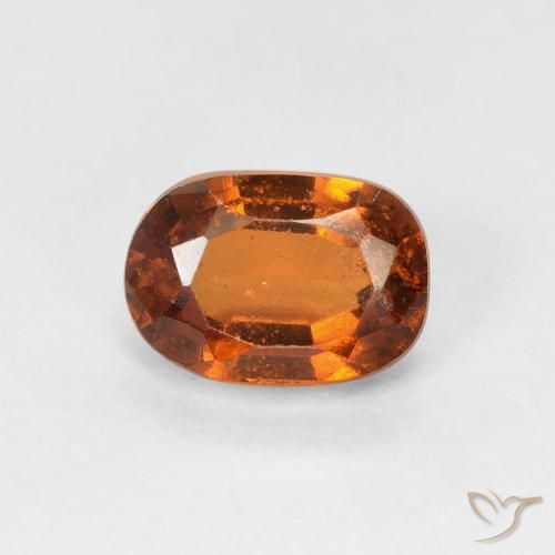 1.32ct Natural Laranja Profundo granada hessonita, oval, VS