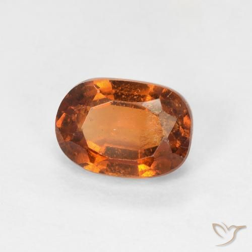 granada hessonita Laranja Profundo Natural 1.32ct, oval, VS