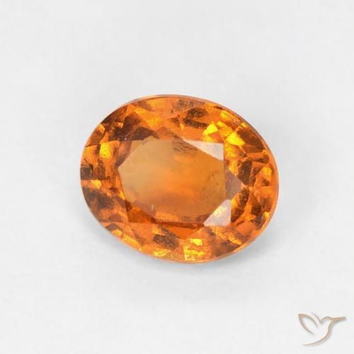 granada hessonita Laranja Médio Natural 0.77ct, oval, VS