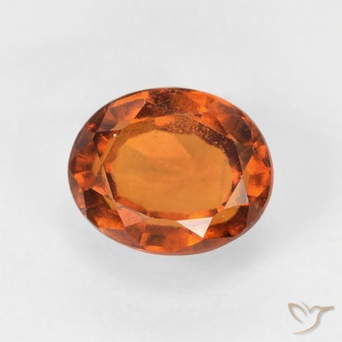 1.20ct Natural Laranja Profundo granada hessonita, oval, VVS-VS