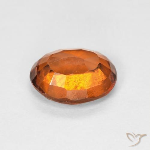 granada hessonita Laranja Profundo Natural 1.20ct, oval, VVS-VS