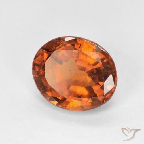 granada hessonita Medium Dark-Orange Natural 2.38ct, oval, VS-SI