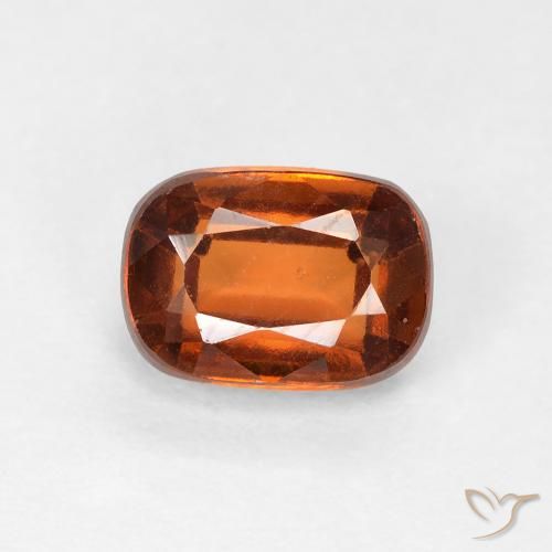 1.32ct Natural Laranja Profundo granada hessonita, Almofada, VVS-VS