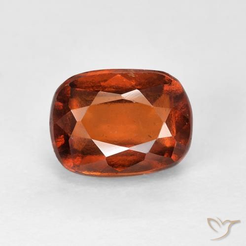 2.69ct Natural Laranja Profundo granada hessonita, Almofada, VVS-VS