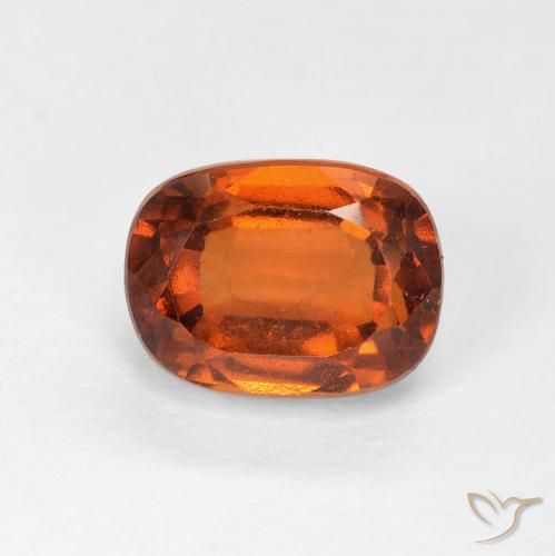 2.51ct Natural Laranja Profundo granada hessonita, Almofada, VVS-VS