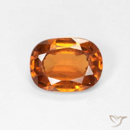 1.48ct Natural Laranja amarelado granada hessonita, Almofada, VVS-VS