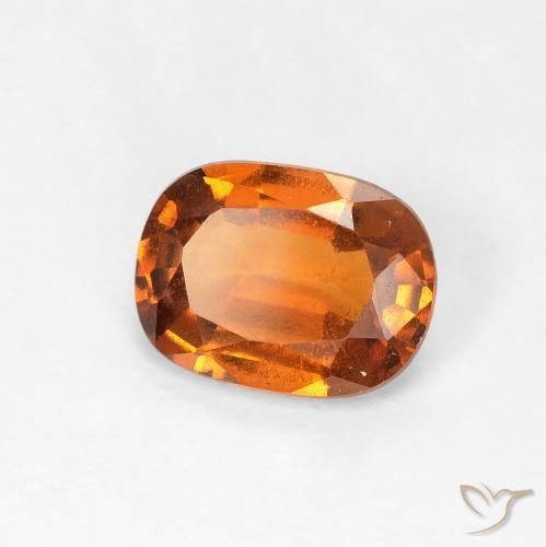 granada hessonita Laranja amarelado Natural 1.48ct, Almofada, VVS-VS