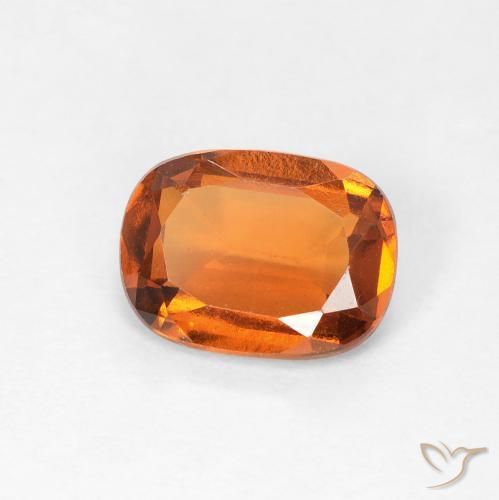 granada hessonita Laranja amarelado Natural 1.37ct, Almofada, VVS-VS