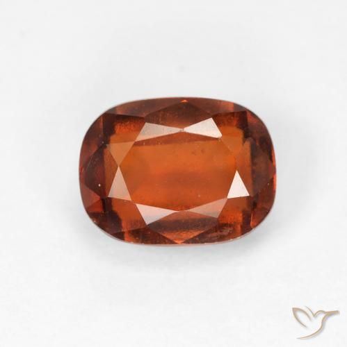 2.00ct Natural laranja avermelhado granada hessonita, Almofada, VVS-VS