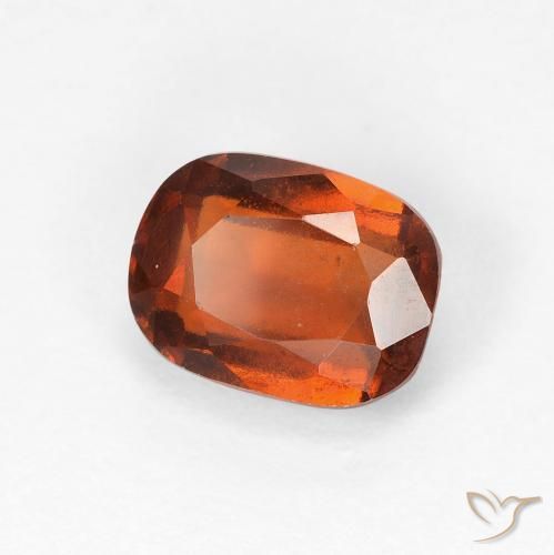 granada hessonita laranja avermelhado Natural 2.00ct, Almofada, VVS-VS