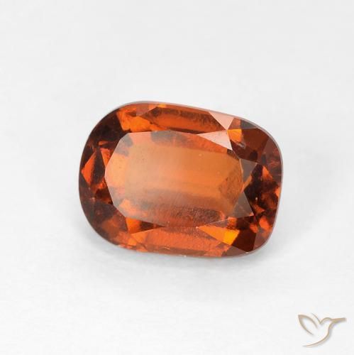 granada hessonita laranja avermelhado Natural 1.98ct, Almofada, VVS-VS