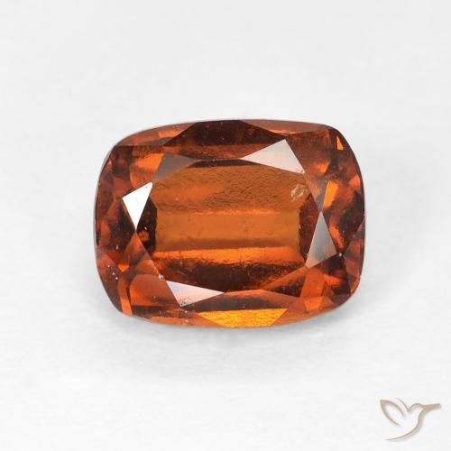 2.53ct Natural âmbar laranja granada hessonita, Almofada, VVS-VS
