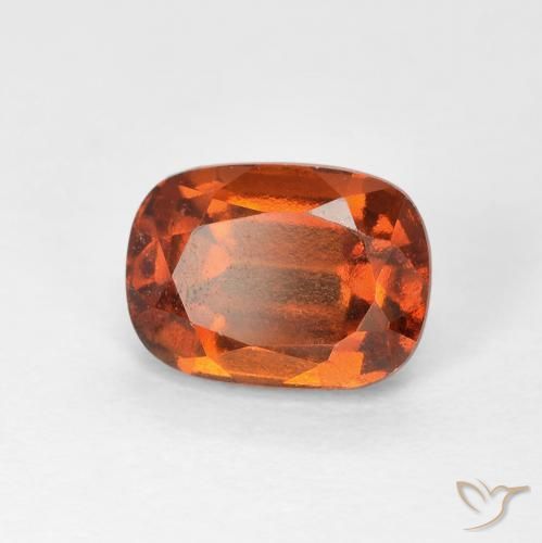 2.05ct Natural âmbar laranja granada hessonita, Almofada, VVS-VS