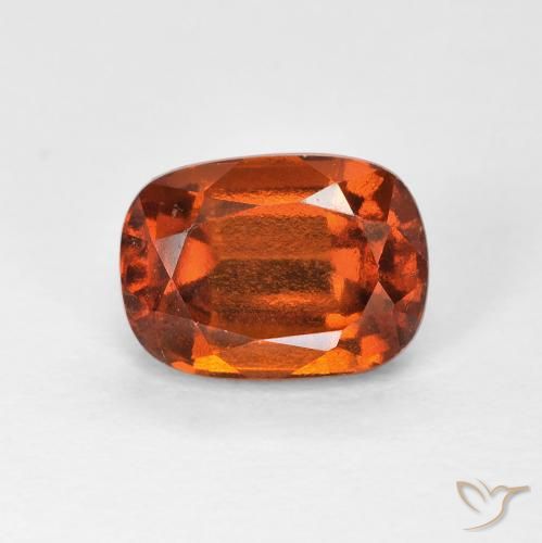 granada hessonita âmbar laranja Natural 2.05ct, Almofada, VVS-VS