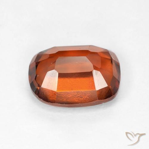 granada hessonita laranja avermelhado Natural 2.60ct, Almofada, VVS-VS
