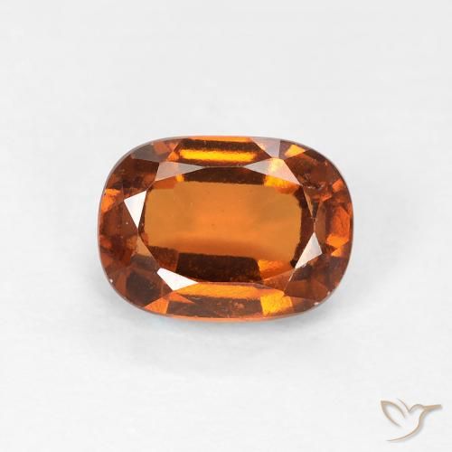1.22ct Natural Laranja Profundo granada hessonita, Almofada, VVS-VS