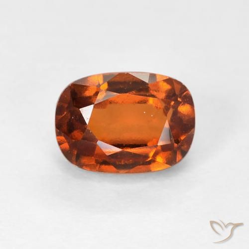 1.51ct Natural Laranja Profundo granada hessonita, Almofada, VVS-VS