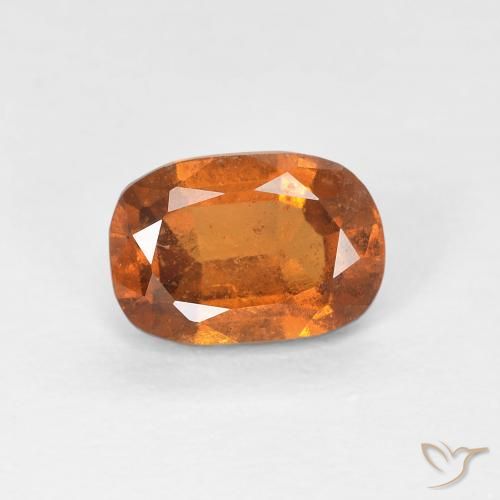 1.00ct Natural Laranja amarelado granada hessonita, oval, VS-SI