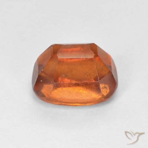 granada hessonita laranja avermelhado Natural 2.56ct, Almofada, VS-SI