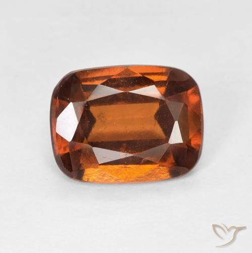 2.44ct Natural laranja avermelhado granada hessonita, Almofada, VS-SI