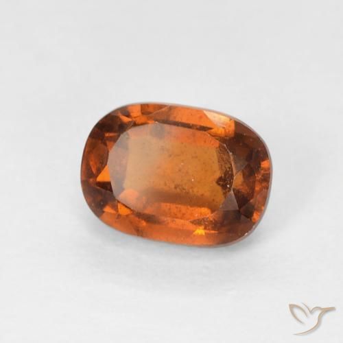 granada hessonita âmbar laranja Natural 1.29ct, Almofada, VS-SI