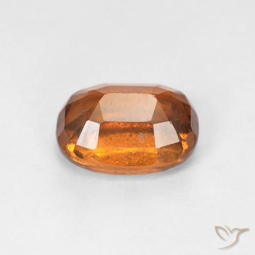 granada hessonita âmbar laranja Natural 1.29ct, Almofada, VS-SI