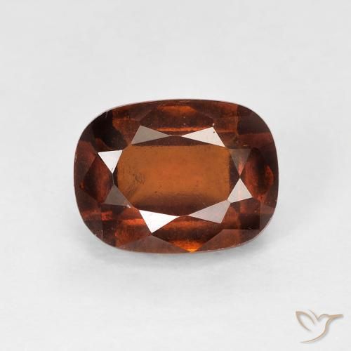 2.16ct Natural âmbar laranja granada hessonita, Almofada, VS-SI