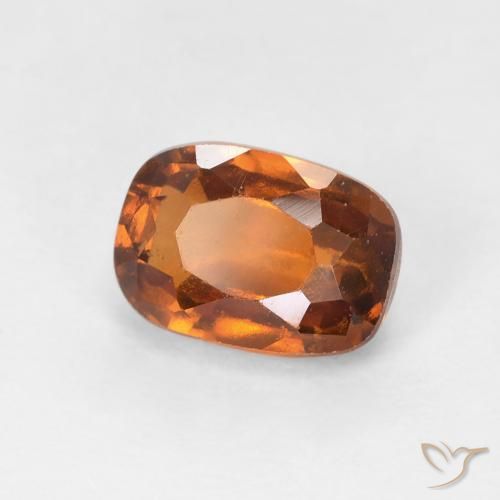 granada hessonita Laranja Médio Natural 1.45ct, Almofada, VS-SI