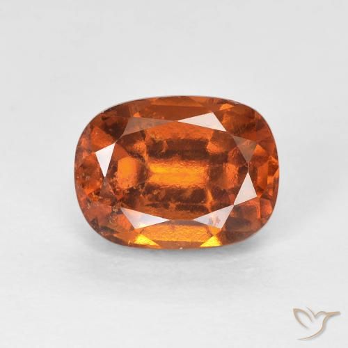 2.27ct Natural Laranja Profundo granada hessonita, Almofada, VS-SI