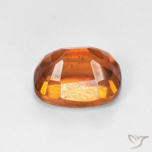 granada hessonita Laranja Profundo Natural 2.27ct, Almofada, VS-SI