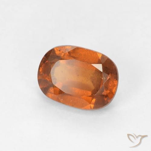 granada hessonita Laranja Profundo Natural 1.14ct, oval, VS-SI