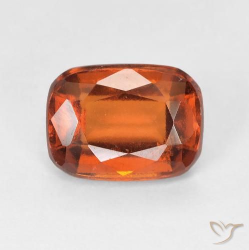2.08ct Natural fogo laranja granada hessonita, Almofada, VS-SI