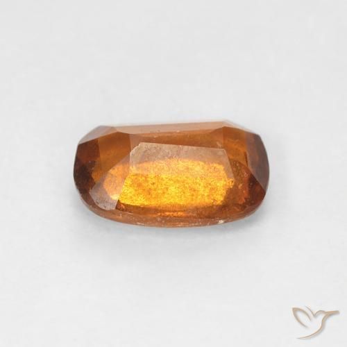 granada hessonita Laranja Profundo Natural 0.94ct, Almofada, VS-SI